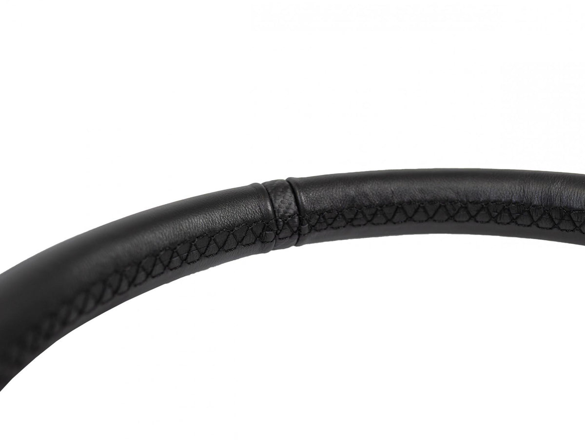 Deep Dish Leather Steering Wheel 13 Inch Diameter