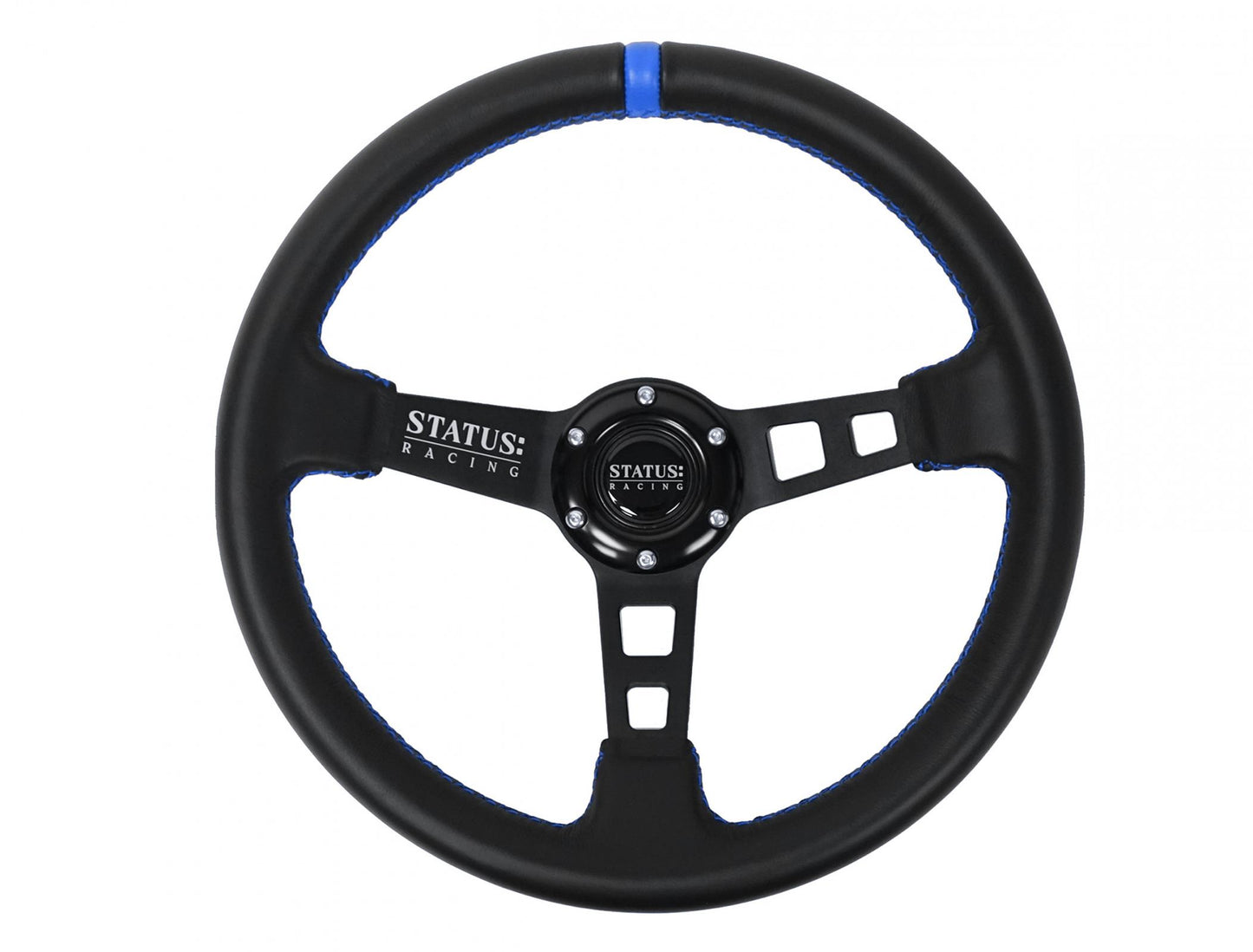 Deep Dish Leather Steering Wheel 13 Inch Diameter PRP Seats