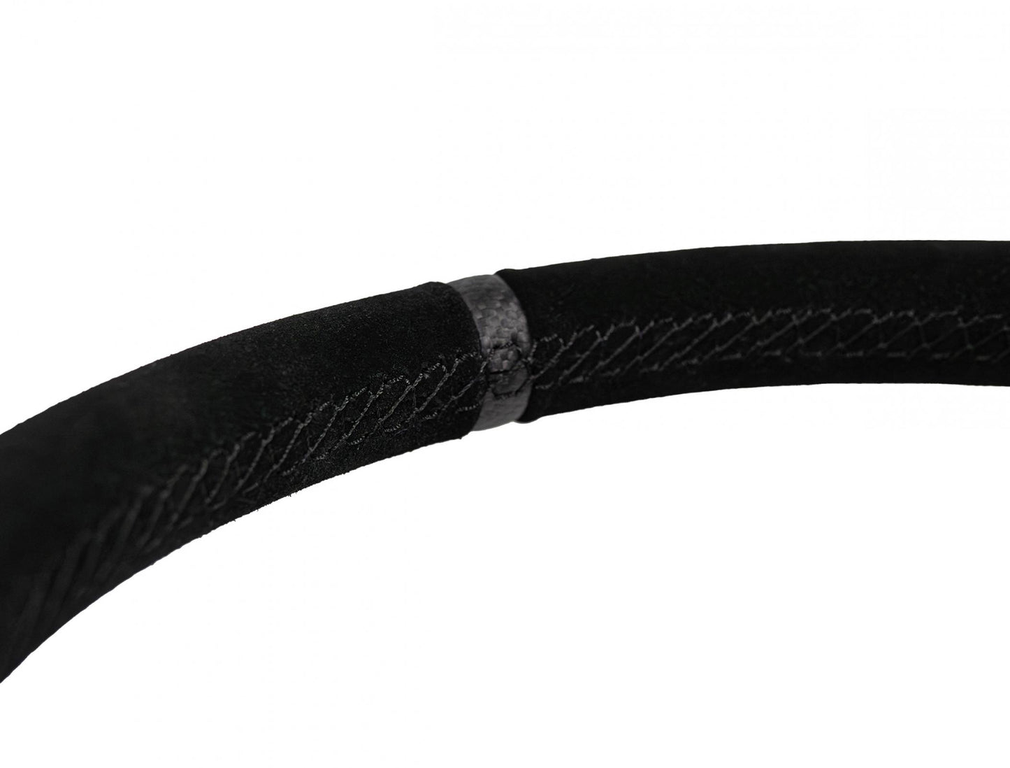 Deep Dish Suede Steering Wheel 13 Inch Diameter Black PRP Seats