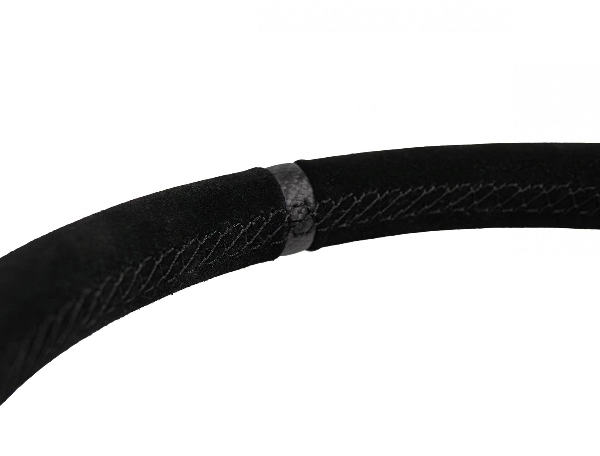 Deep Dish Suede Steering Wheel 13 Inch Diameter Black PRP Seats
