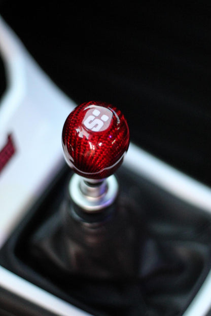Carbon Fiber Shift Knob Red PRP Seats