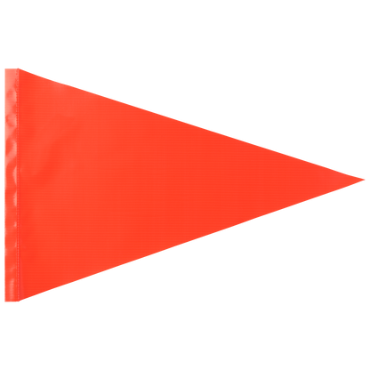 Orange Pennant Triangle Pocket Whip Flag For 1/4" & 5/16" Whips