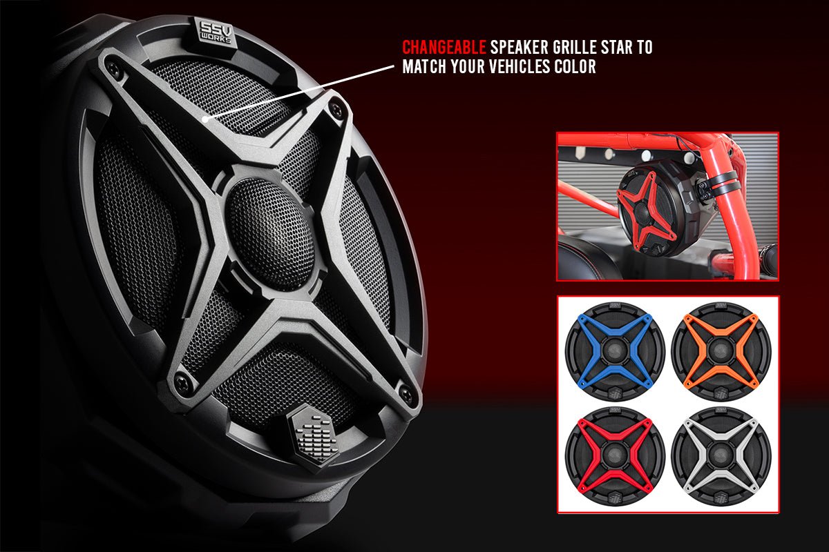 SSV Works 6.5" Front-Kick Speaker Pods for 2017-2025 Can-Am Maverick X3