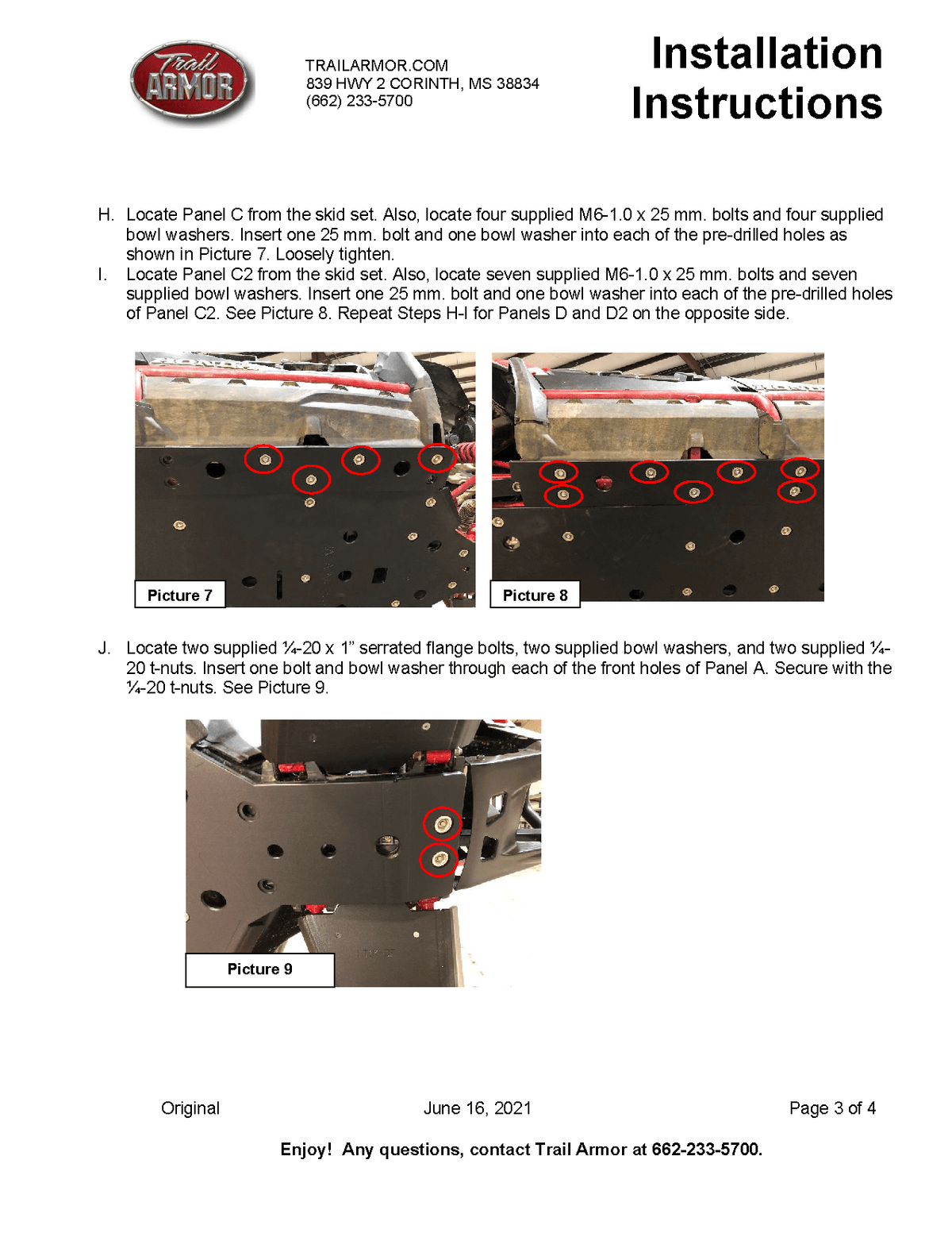 Trail Armor Full Skid Plate for Honda Talon 1000X-4