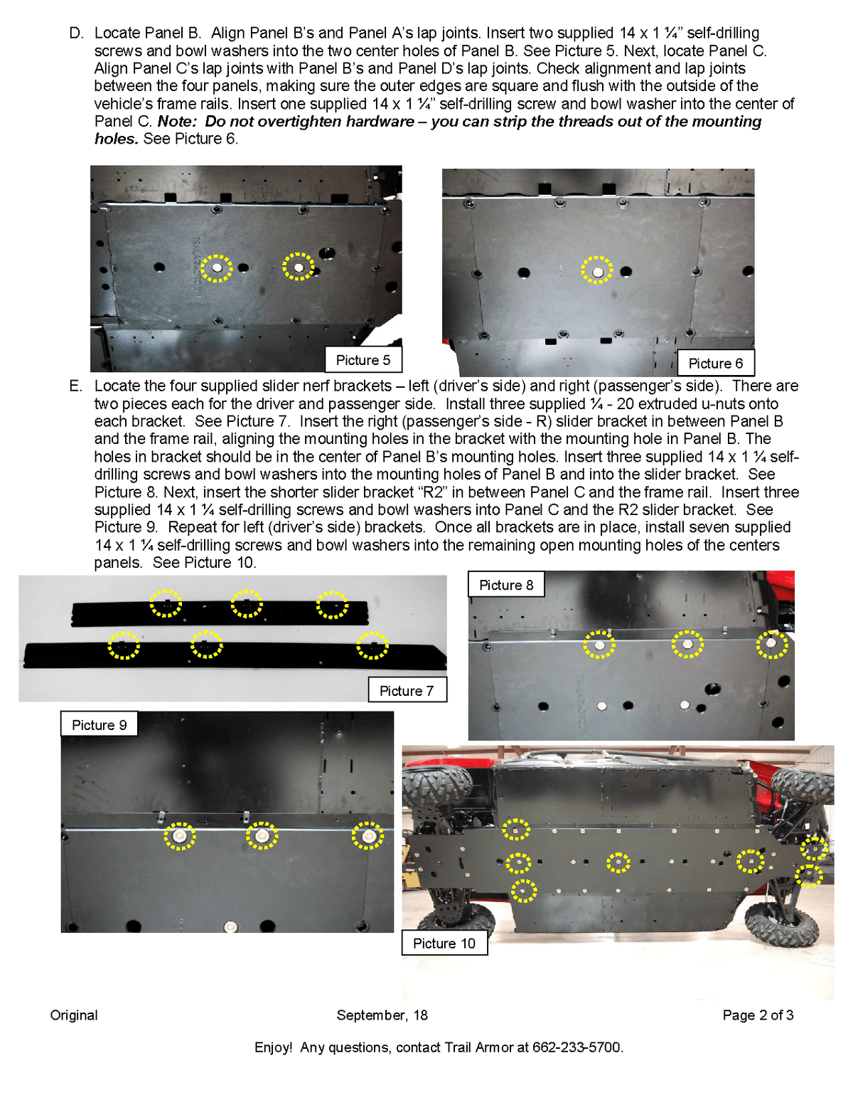 Trail Armor Full Skids with Integrated Sliders for 2014-21 Yamaha Viking VI Model