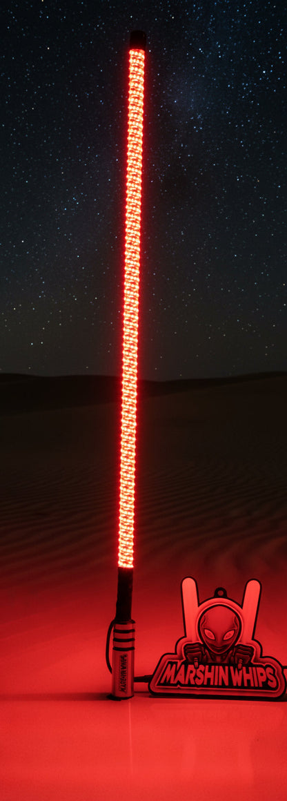 V3 Black Out LED Single Whip | Hex Magnetic Base UTV Light
