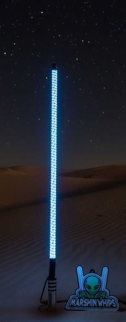 V3 Black Out LED Single Whip | Hex Magnetic Base UTV Light