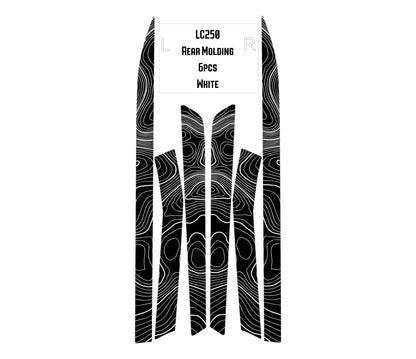 Topographic Rear Trim Overlays (6pcs) - 2024+ Land Cruiser / GX 550