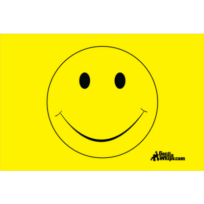 Yellow Smiley Face 2x3 Grommet Whip Flag