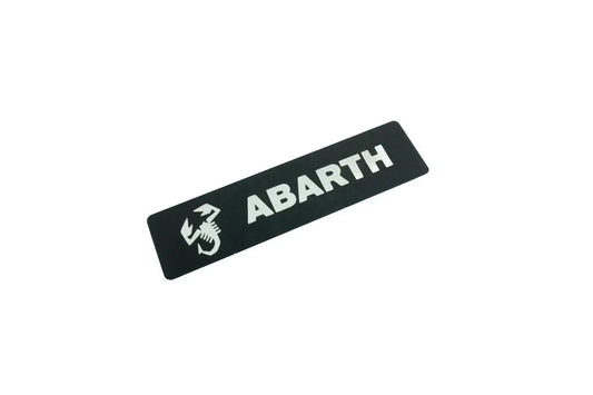 Abarth Weathertech Floor Mat Logo (Etched Metal) - Universal