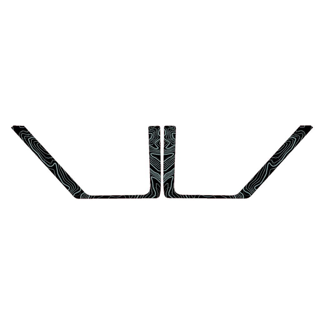 Topo Front Door Net Trim Overlay Kit (Printed Series) - 2021+ Bronco