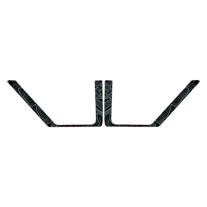 Topo Front Door Net Trim Overlay Kit (Printed Series) - 2021+ Bronco