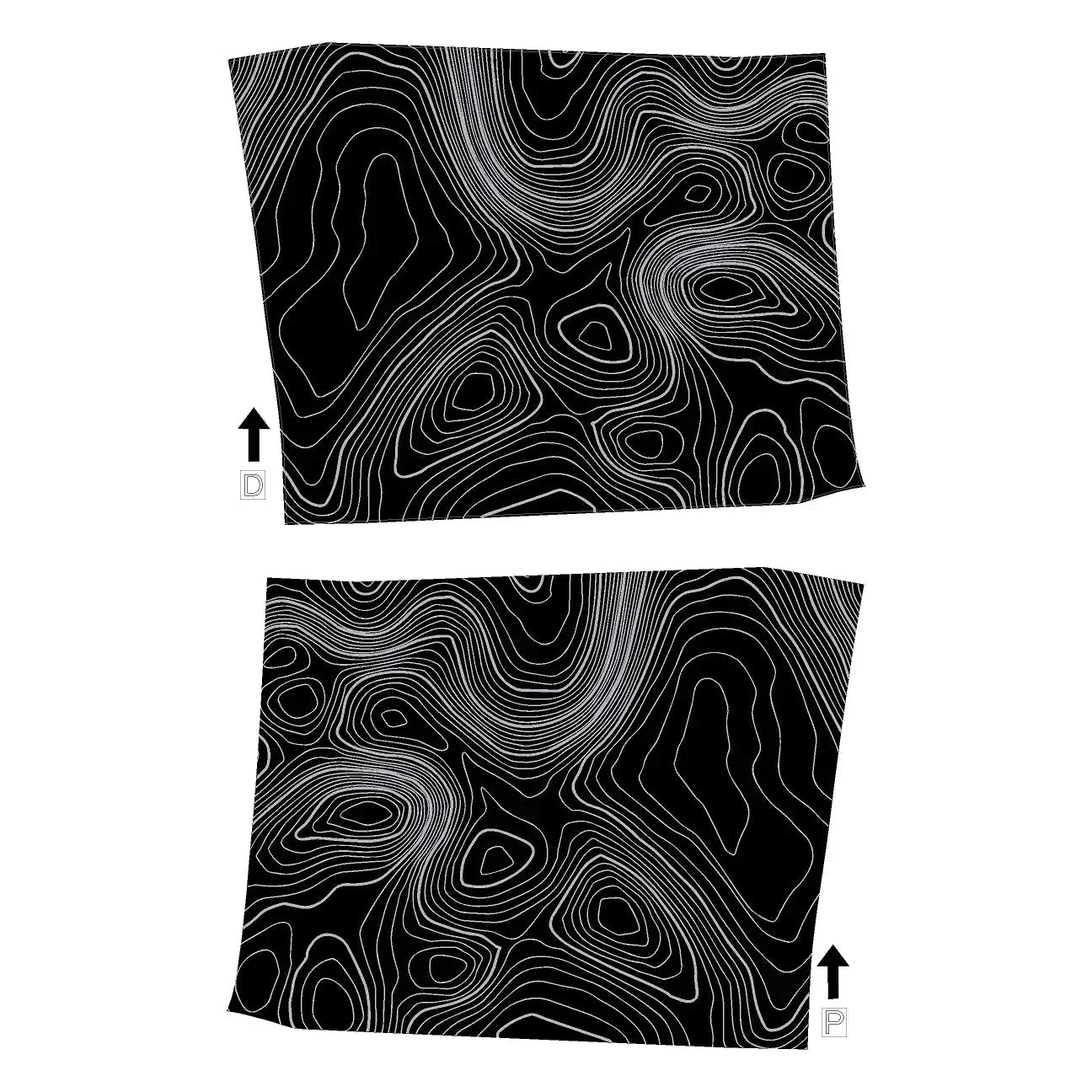 Topographic Interior Door Handle Overlays - 2024+ Land Cruiser