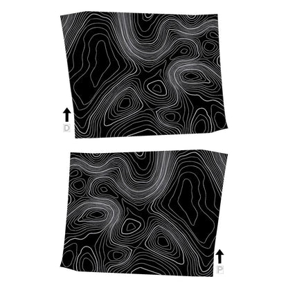 Topographic Interior Door Handle Overlays - 2024+ Land Cruiser