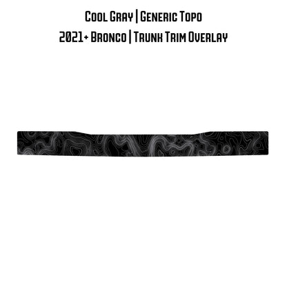 Topo Trunk Trim Overlay / Protector - 2021+ Bronco