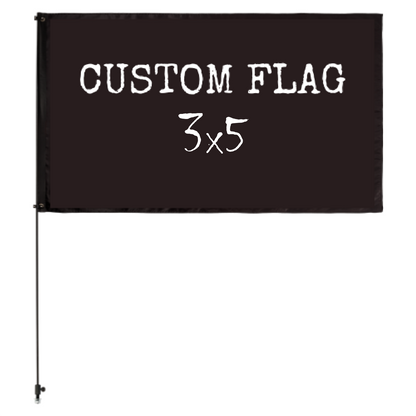Custom 3x5 Whip Flag - USA Made World's Most Durable Whip Flag