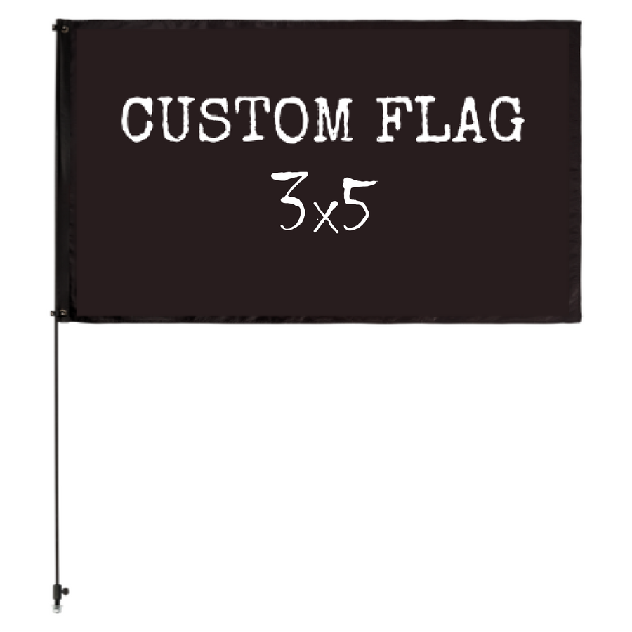 Custom 3x5 Whip Flag - USA Made World's Most Durable Whip Flag