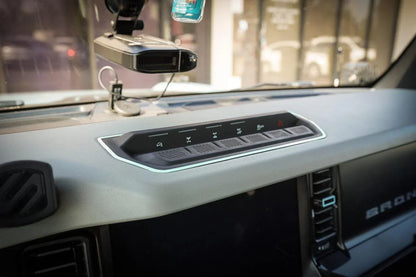 Dashboard Switch Outline (Printed Series Vinyl) - 2021+ Bronco