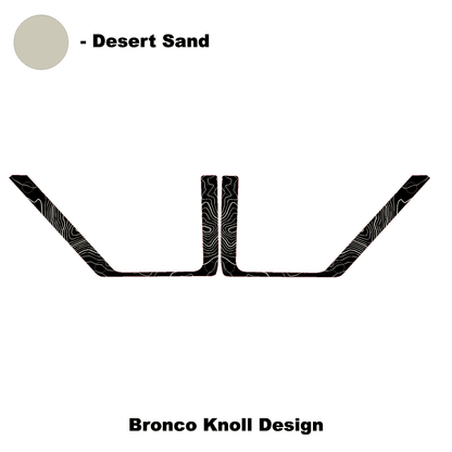 Topo Rear Door Net Trim Overlay Kit (Printed Series) - 2021+ Bronco