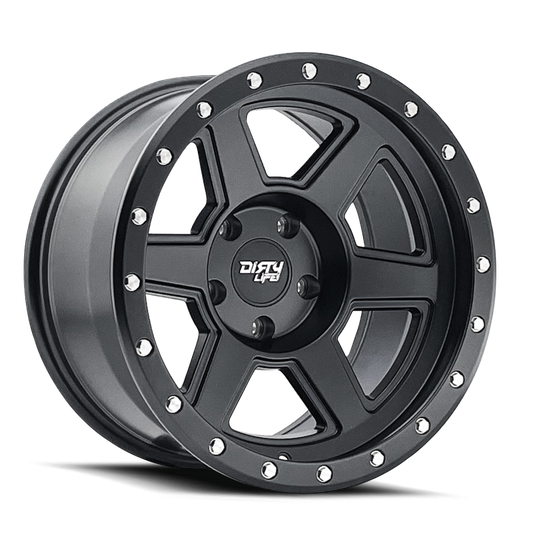 Dirty Life Compound 9315 20x10 / 6x139.7 BP / -25mm Offset / 106mm Hub Matte Black Wheel