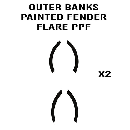 eXpert Fender Flare Paint Protection Film (Clear PPF) - 2021+ Bronco Outer Banks