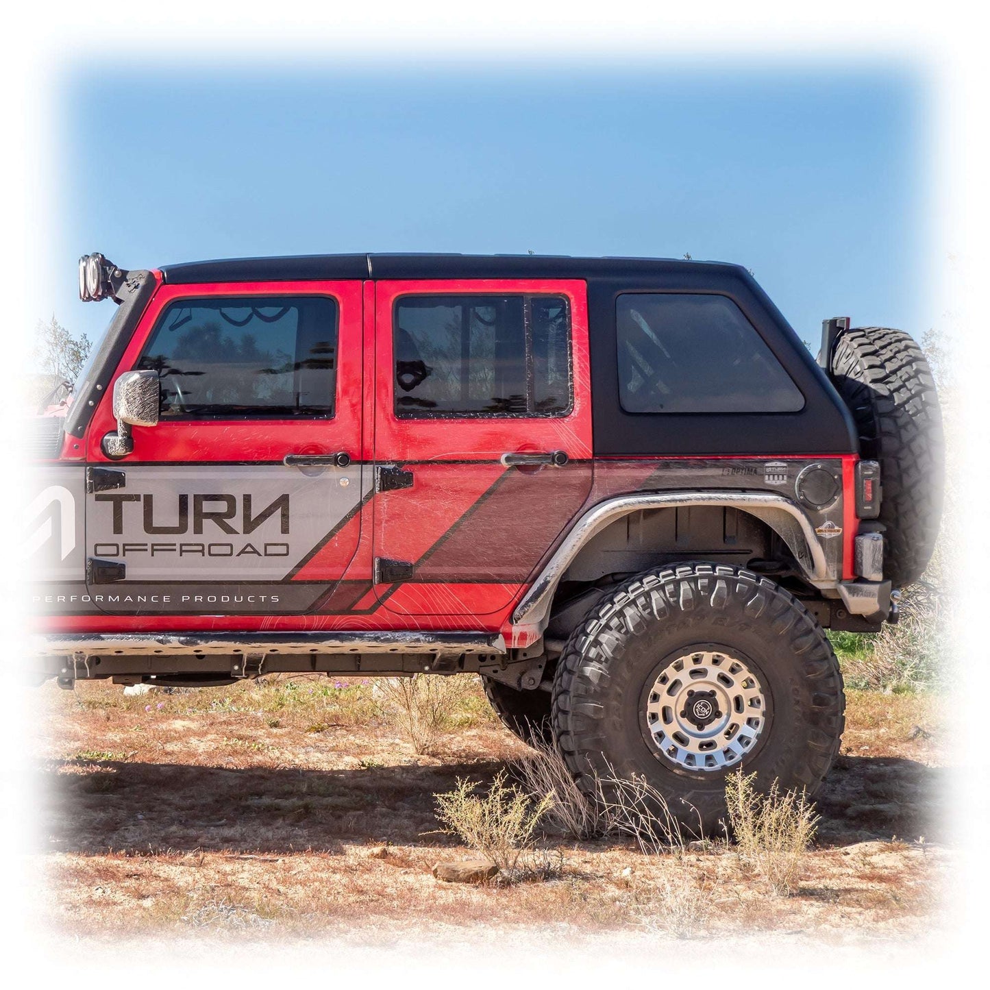 2-Piece Fastback Hard Top for Jeep Wrangler JK Unlimited 4-Door