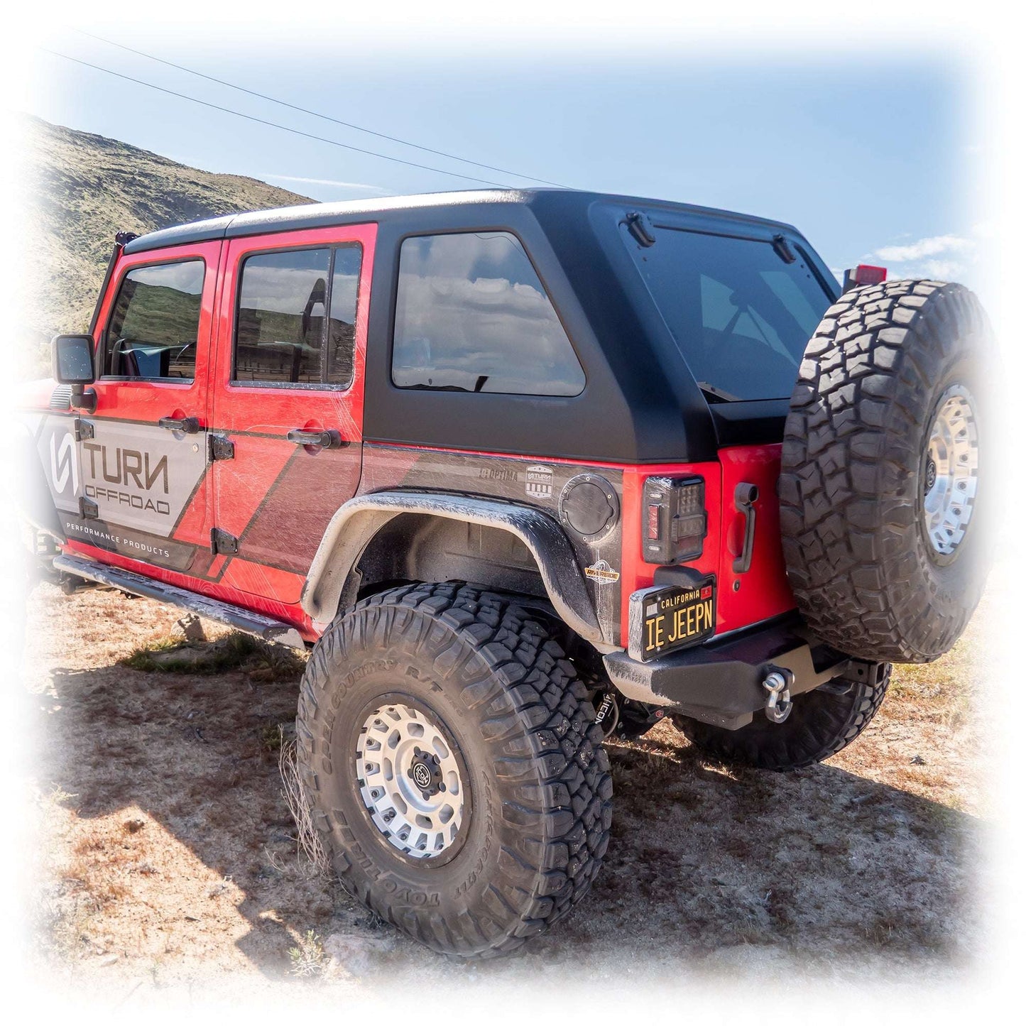 2-Piece Fastback Hard Top for Jeep Wrangler JK Unlimited 4-Door