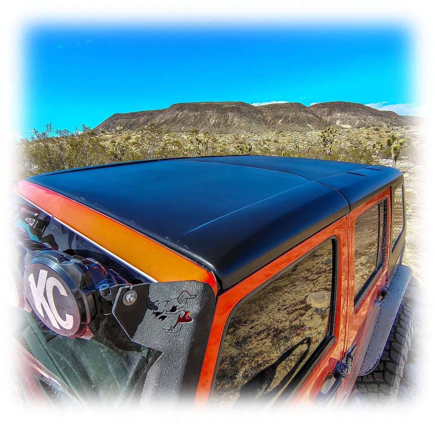 2-Piece Fastback Hard Top for Jeep Wrangler JK Unlimited 4-Door