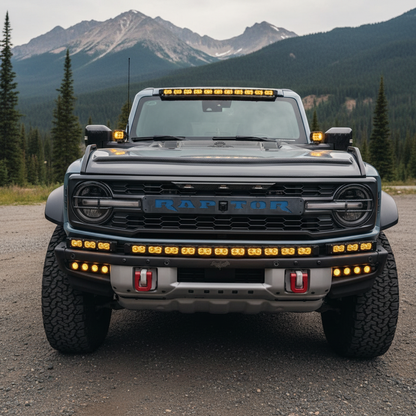 Bronco Raptor Light Bar Extensions | 2022+ Ford