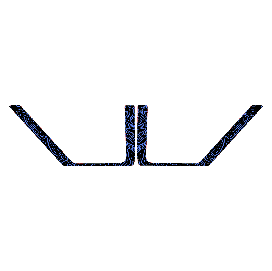 Topo Rear Door Net Trim Overlay Kit (Printed Series) - 2021+ Bronco