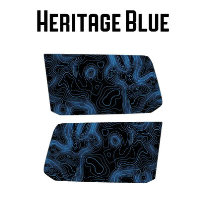 Topographic Rear Window Map Overlays - 2024+ Land Cruiser