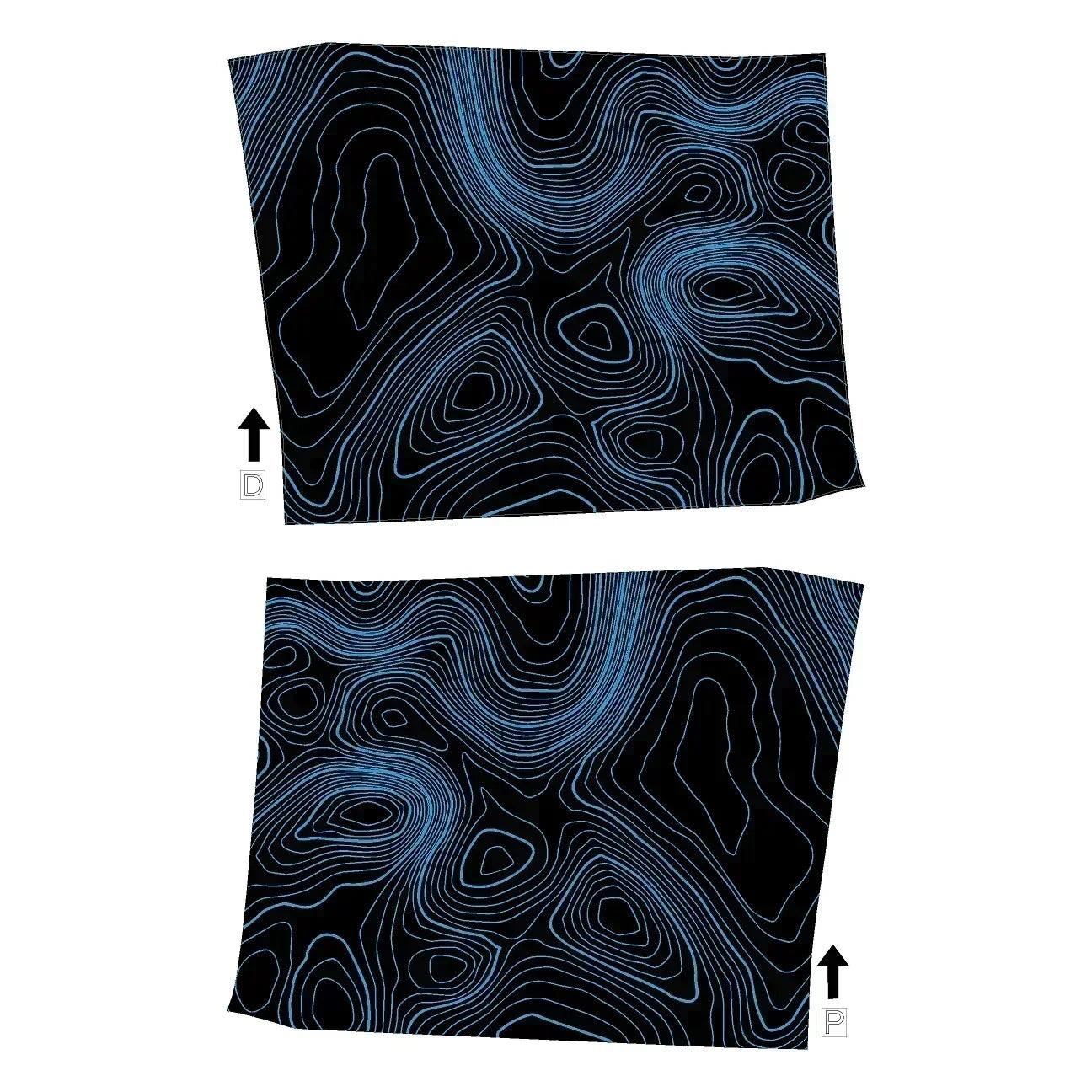 Topographic Interior Door Handle Overlays - 2024+ Land Cruiser