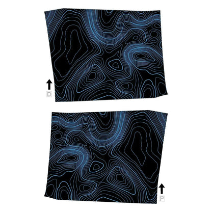 Topographic Interior Door Handle Overlays - 2024+ Land Cruiser