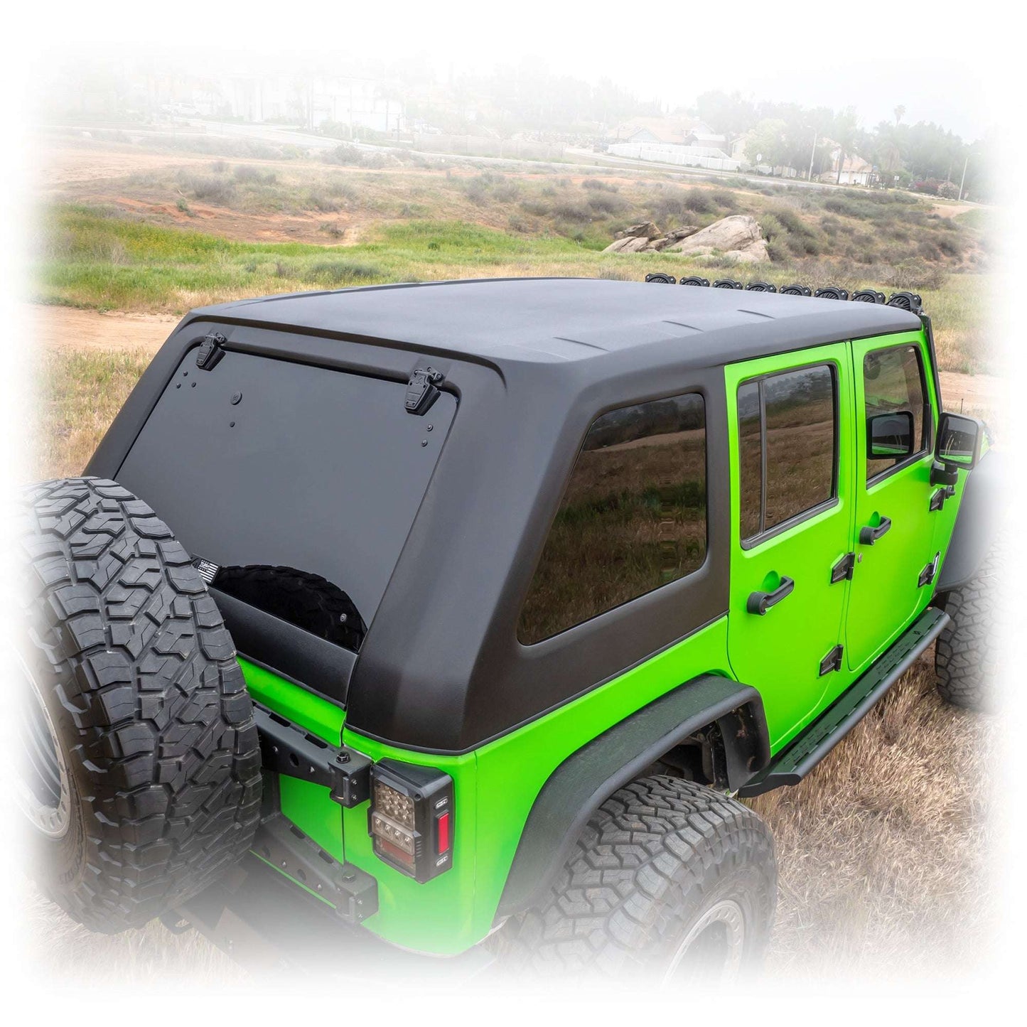 1-Piece Fastback Hard Top for Jeep Wrangler JK 4-Door