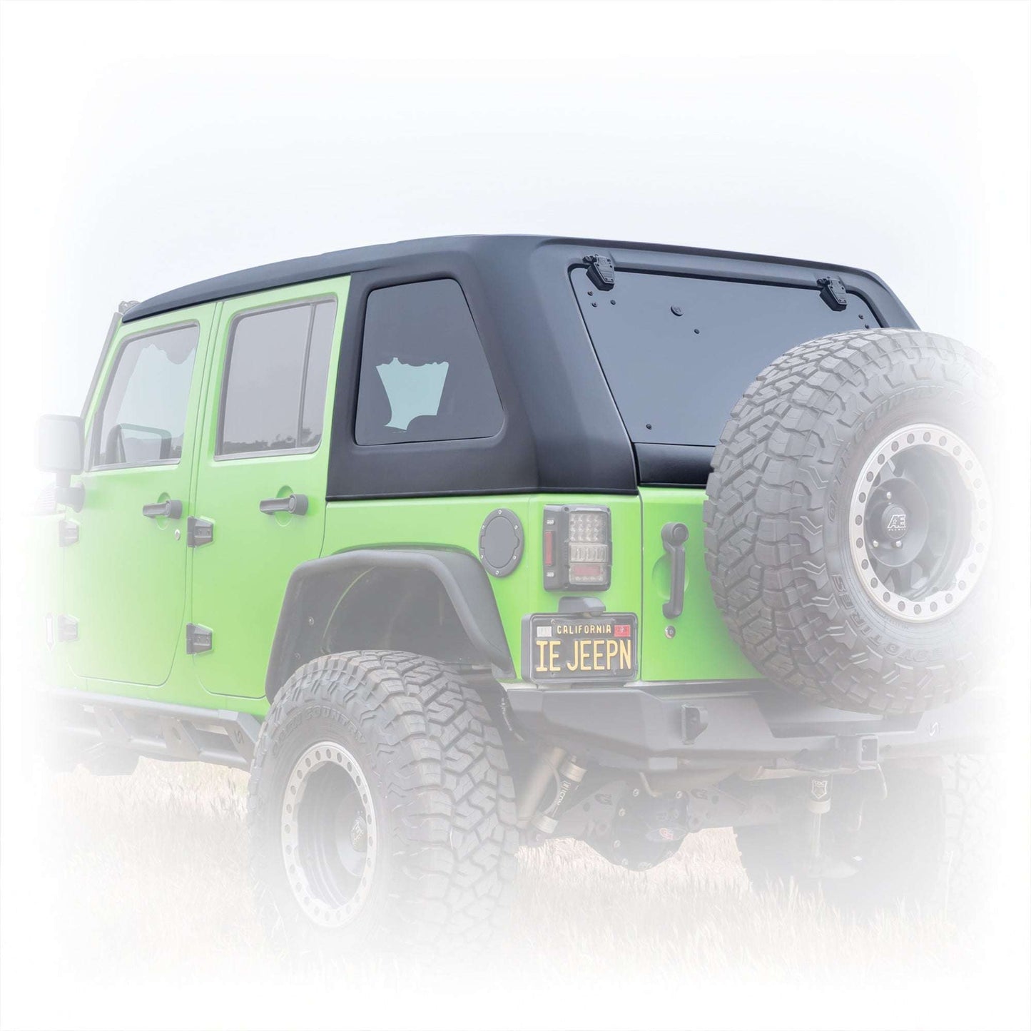 1-Piece Fastback Hard Top for Jeep Wrangler JK 4-Door