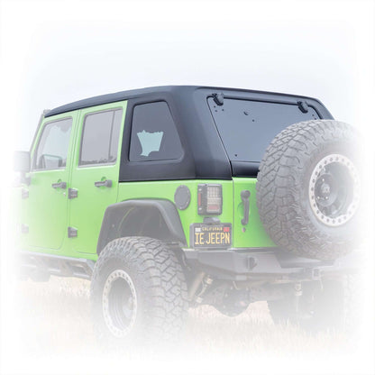 1-Piece Fastback Hard Top for Jeep Wrangler JK 4-Door