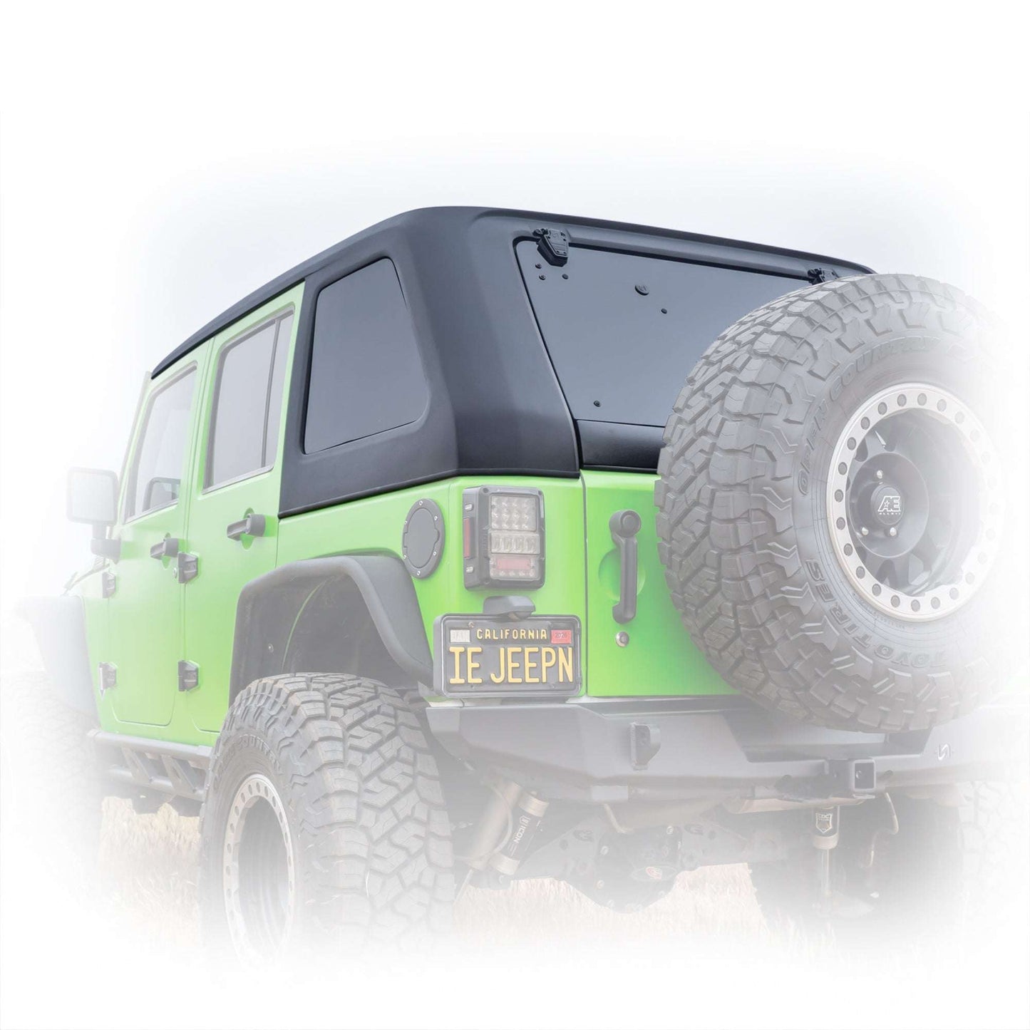 1-Piece Fastback Hard Top for Jeep Wrangler JK 4-Door