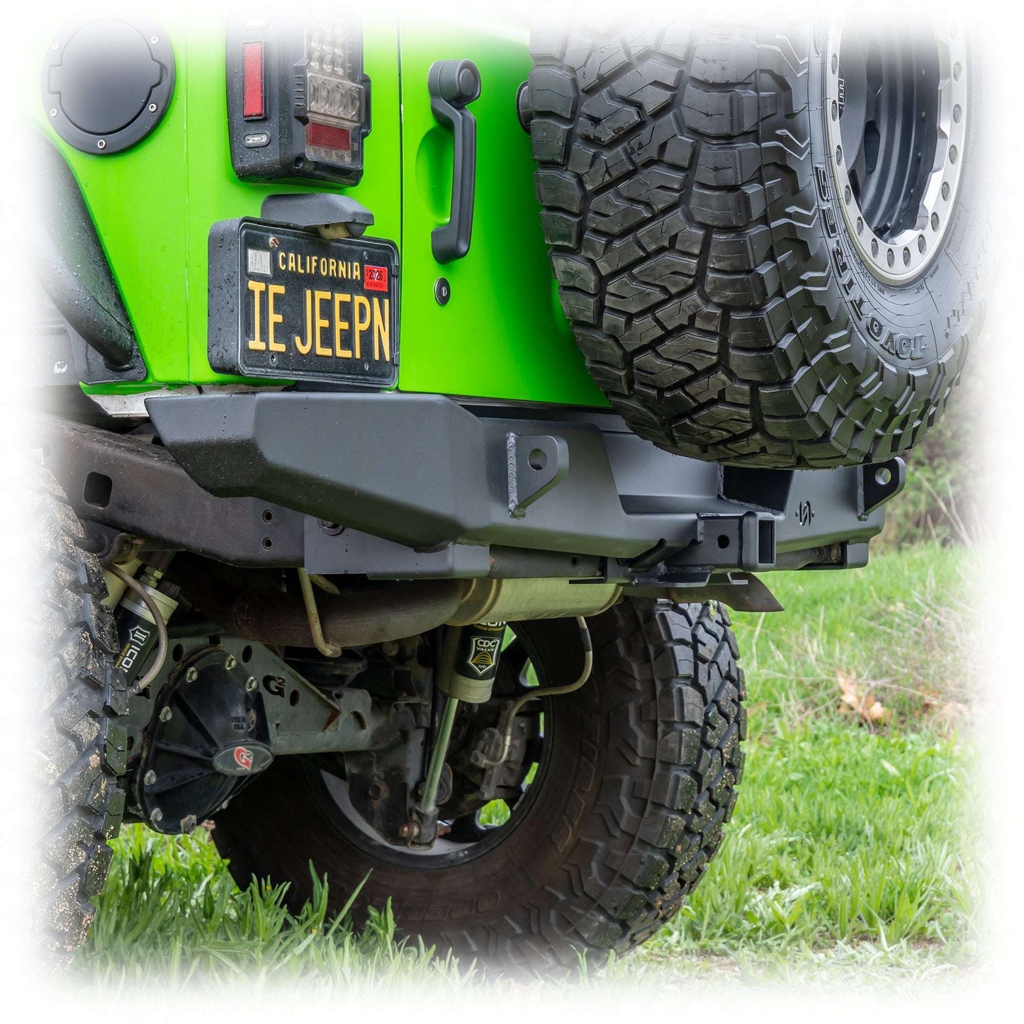 Rear Bumper with Hitch Receiver for Jeep Wrangler JK