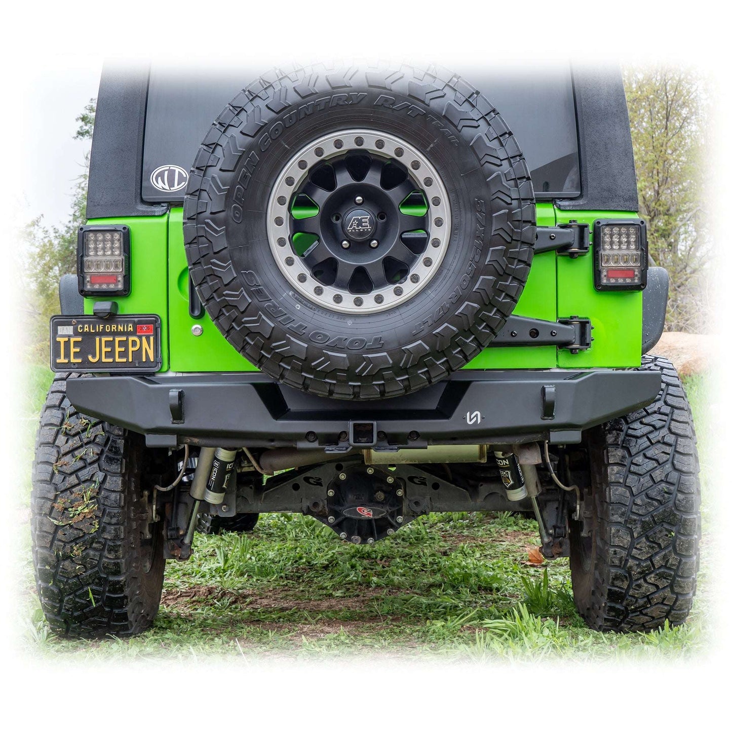Rear Bumper with Hitch Receiver for Jeep Wrangler JK