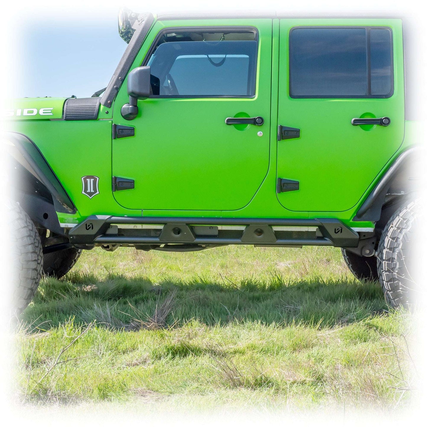 Rock Sliders with Frame-Mount System for Jeep Wrangler JK 4-Door
