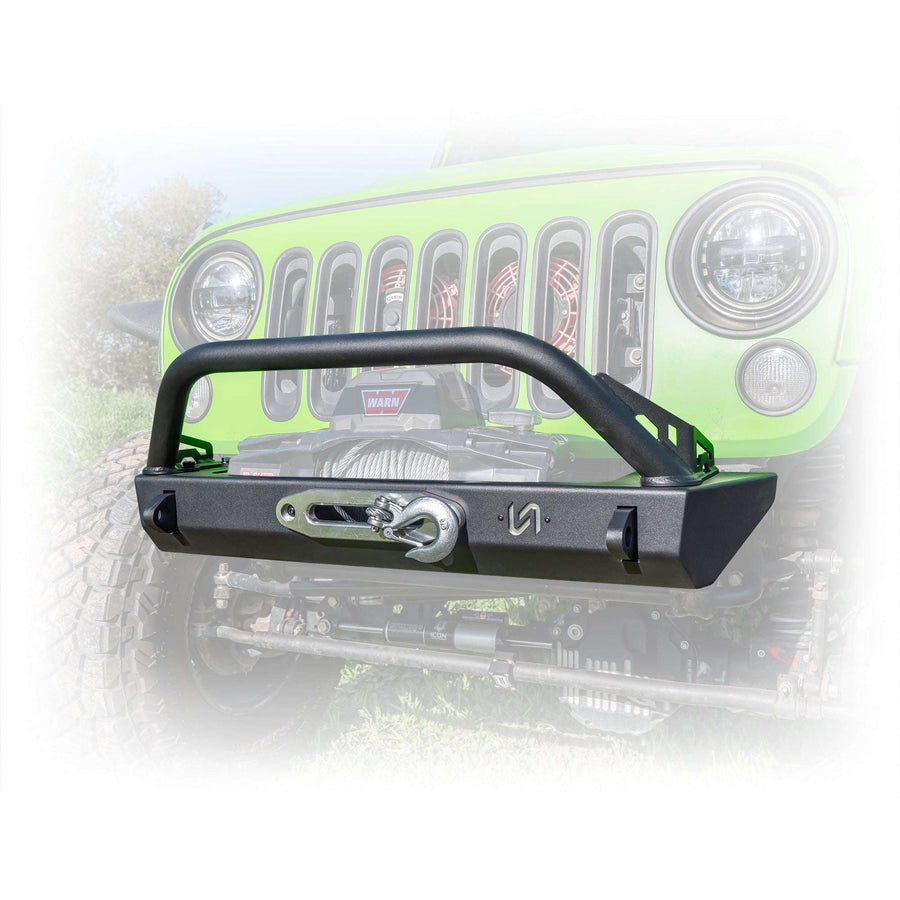 Stubby Front Bumper for Jeep Wrangler JK, JL, and Gladiator JT