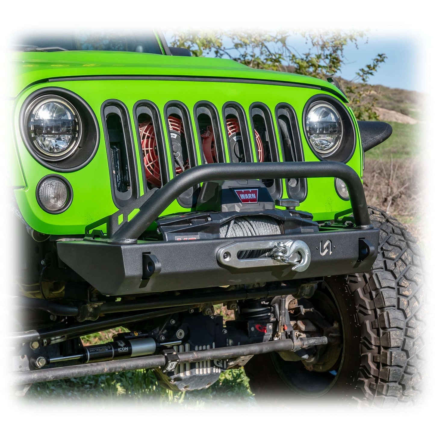 Stubby Front Bumper for Jeep Wrangler JK, JL, and Gladiator JT