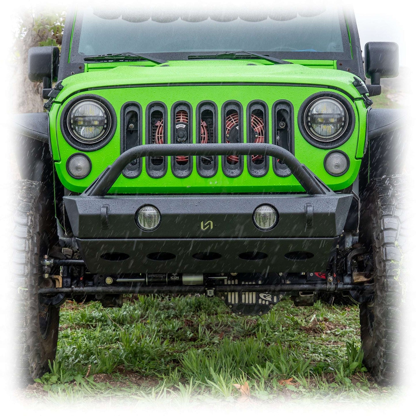 Front Bumper with Full Skid Plate for Jeep Wrangler JK, JL, and Gladiator JT