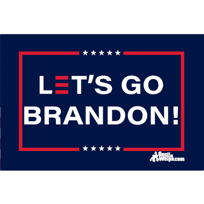 Let's Go Brandon 12x18 Grommet Whip Flag World's Most Durable Whip Flag