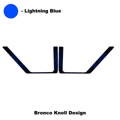 Topo Front Door Net Trim Overlay Kit (Printed Series) - 2021+ Bronco