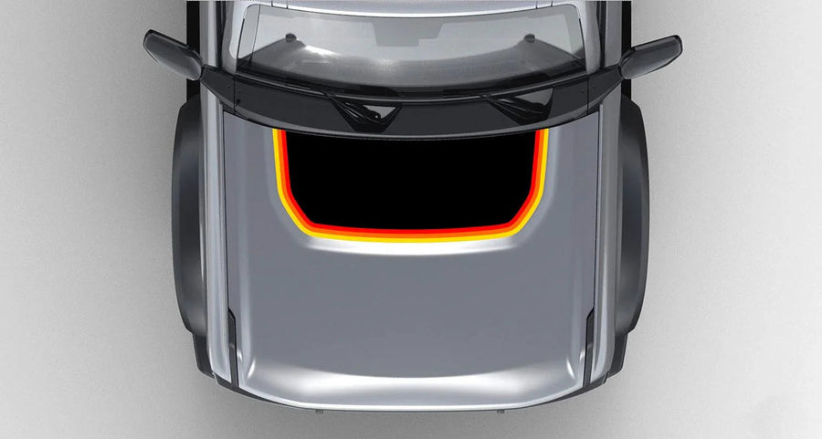 Retro Stripes Hood Overlay (Matte or Gloss) - 2021+ Bronco