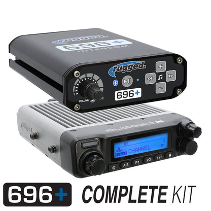 Rugged Radios 696 PLUS Complete Master Communication Kit with Intercom and 2-Way Radio