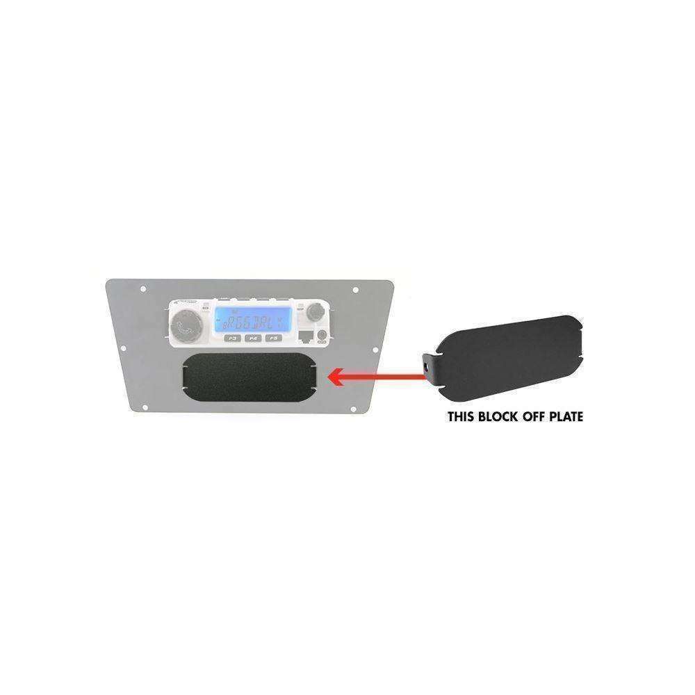Rugged Radios Intercom Block Off Plate for Multi Mounts