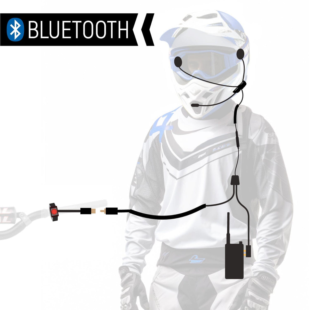 Rugged Radios CONNECT BT2 Bluetooth Moto Kit with GMRS Radio