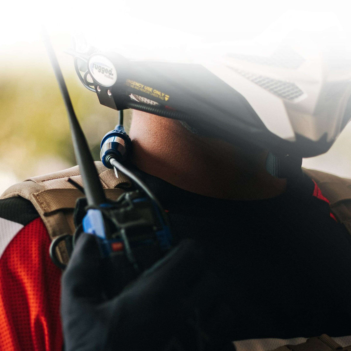 Rugged Radios ENDURO Moto Kit -  Includes Helmet Kit and Compact Harness Cable